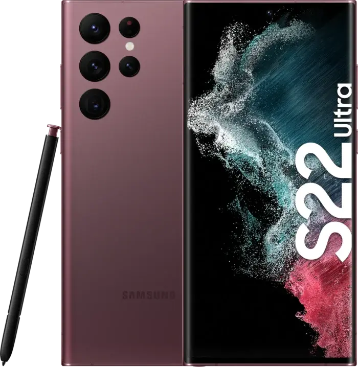 Brukt Samsung S22 Ultra Burgunder