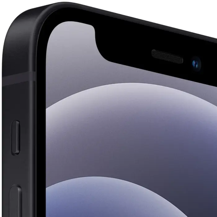 Apple iPhone 12 mini 64GB Black brukt closeup 128GB