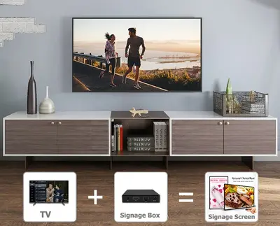 Brukt Tv Signage Box